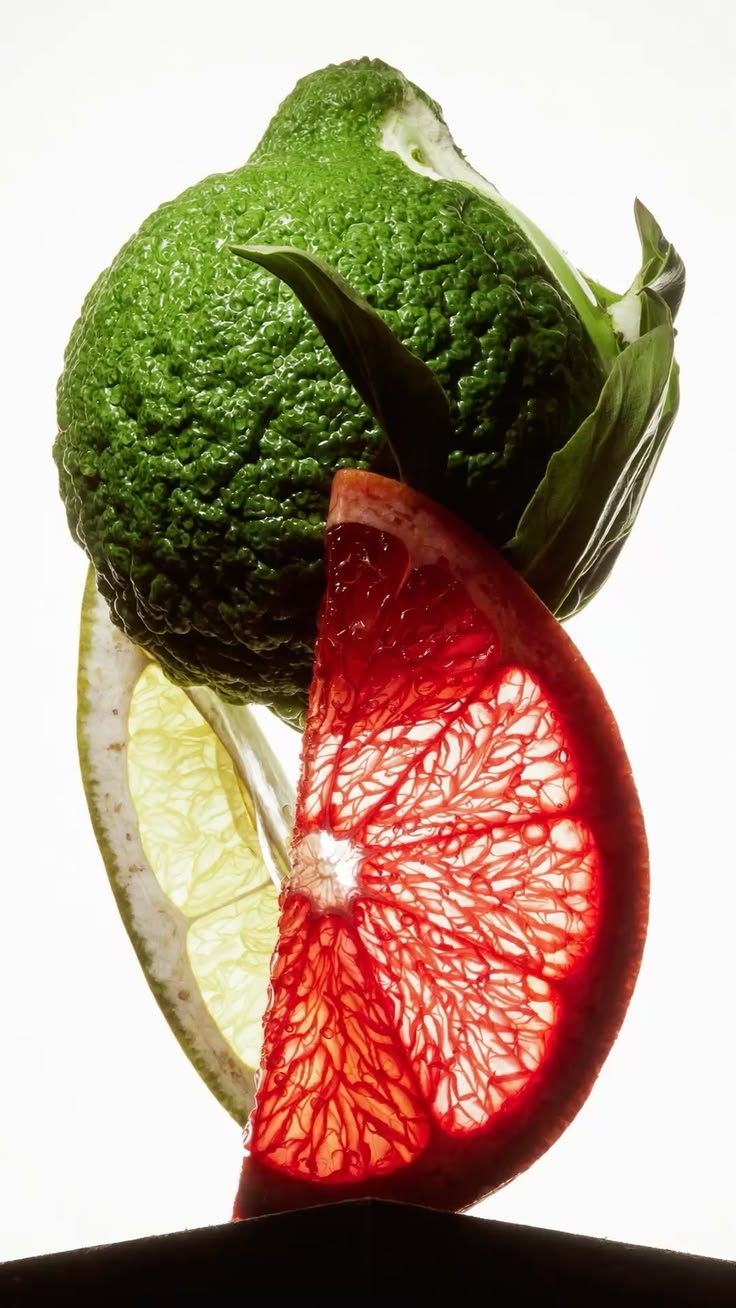 Sculptural citrus and bergamot study